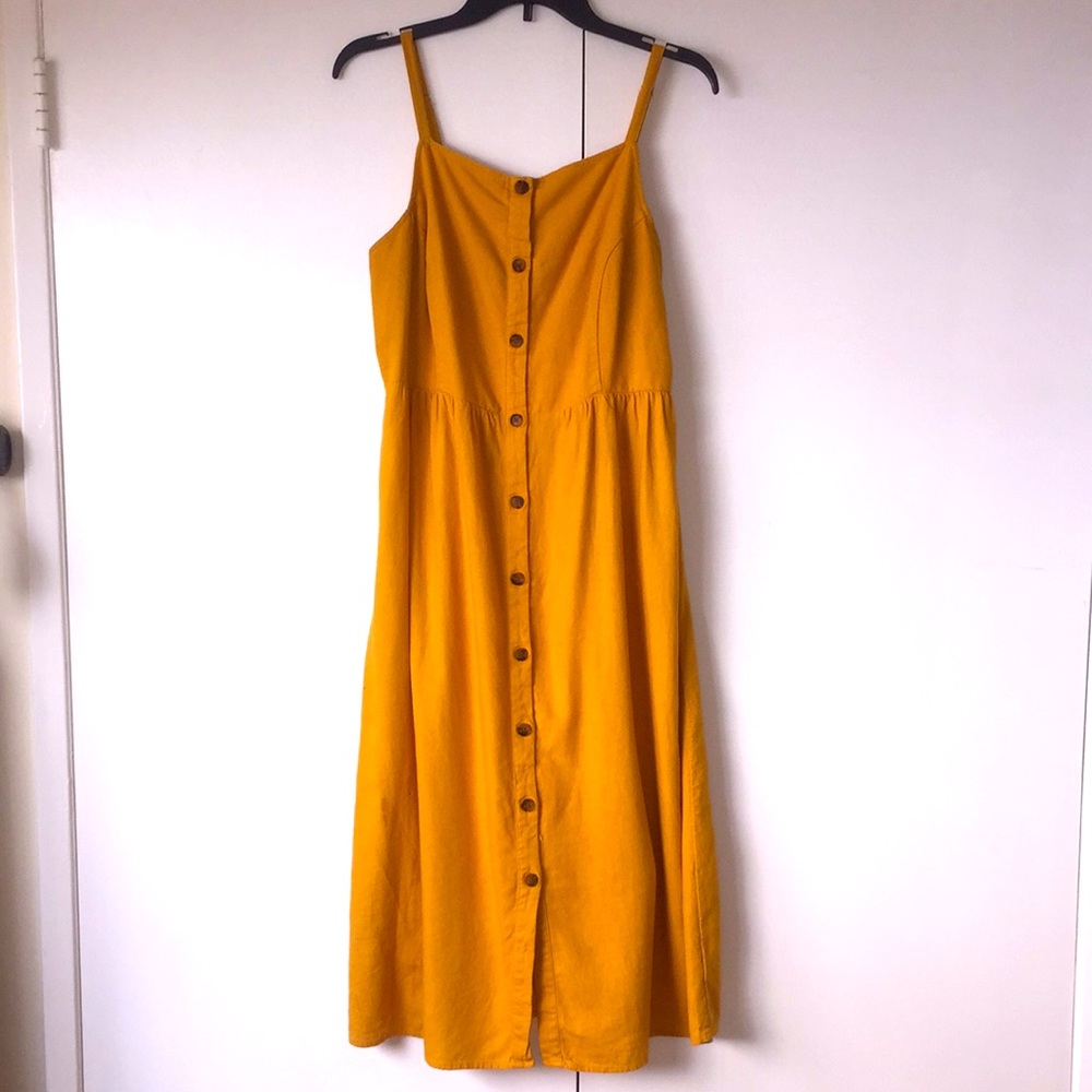 Beautiful Linen Blend Apron Dress SZL🌻